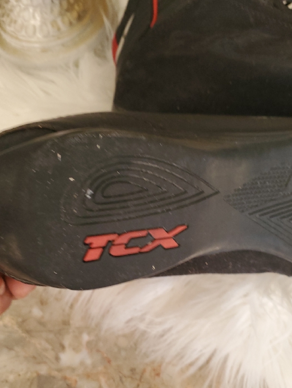 TCx Black High-Top Motocycle  Sneakers Boots Size 11 - Picture 11 of 17